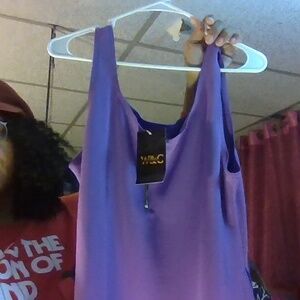 War and Gold purple zippered picket dress size XXL